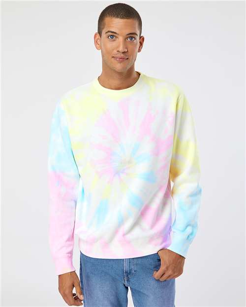 Unisex Midweight Tie-Dyed Crewneck Sweatshirt