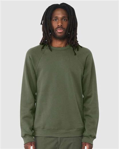 Unisex Sponge Fleece Raglan Crewneck Sweatshirt