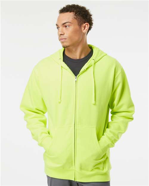 Unisex Midweight Full-Zip Hooded Sweatshirt