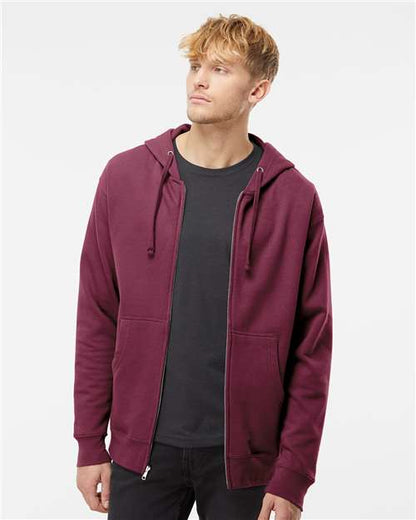 Unisex Midweight Full-Zip Hooded Sweatshirt